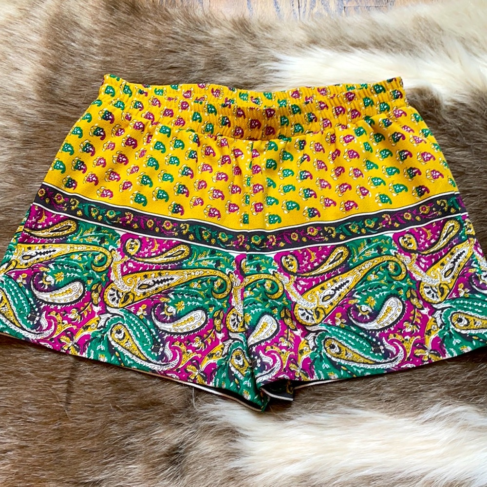 BCBGMaxAzria paisley multicolor shorts